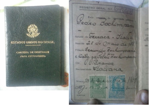 Família Boquimpani Bochimpani Bocchimpani Origem Imigração Italiana