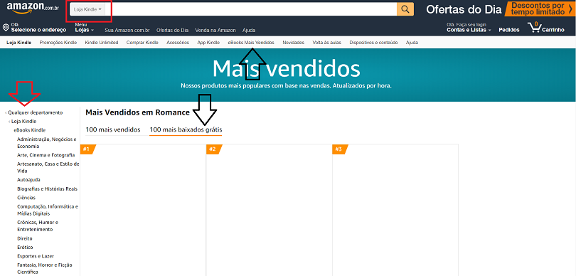 Livros grátis de Romance na Amazon - Como baixar