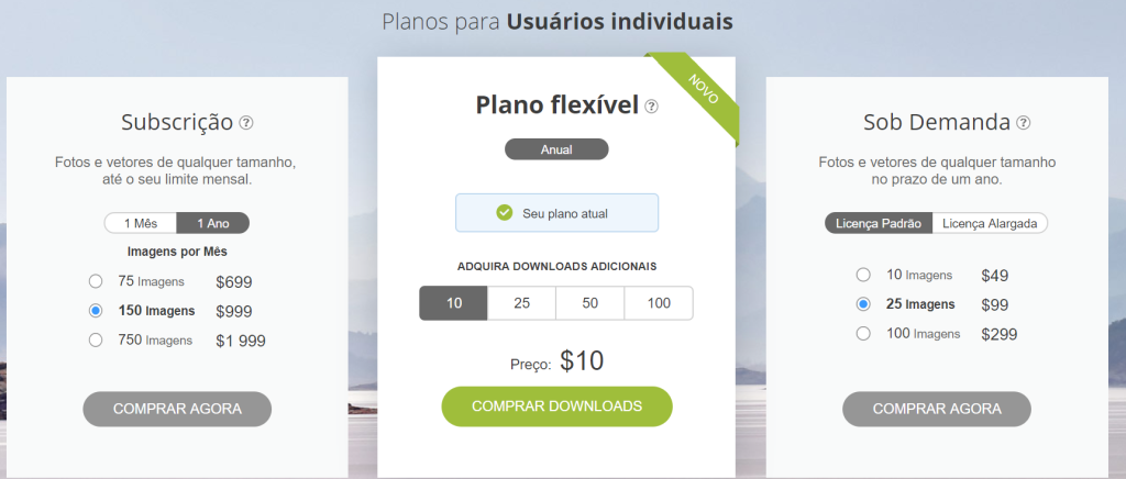 Entenda os planos deposiphotos e veja se valem a pena. Plano Flexível e Sob Demanda