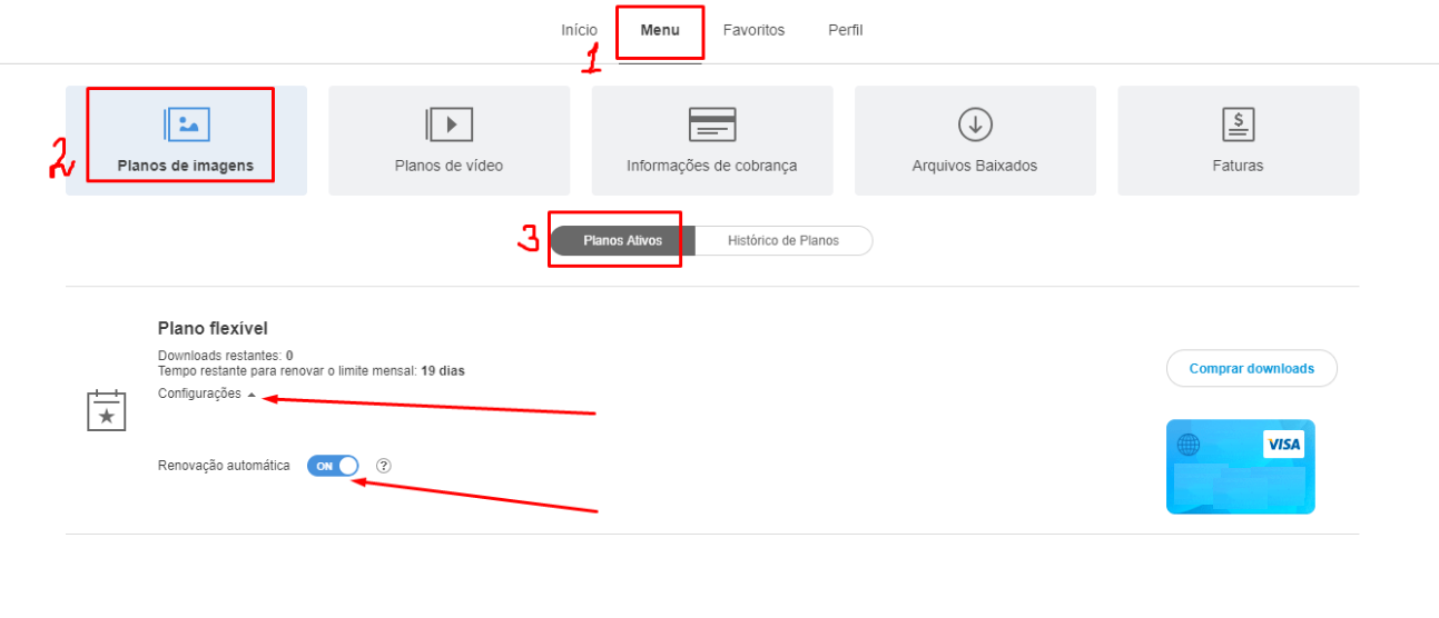 Como cancelar a renovação automática da assinatura do Deposiphotos